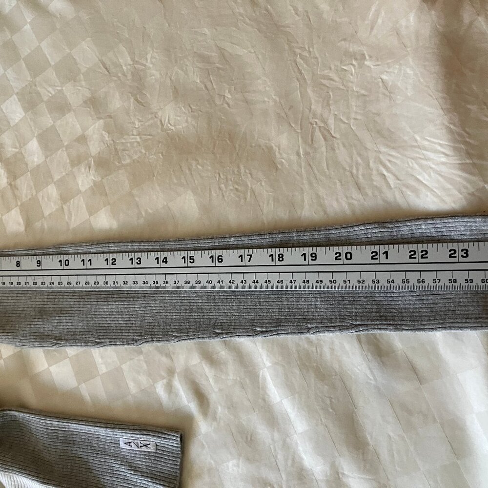 Armani Exchange Vintage Sweater/Pullover Gray/White Size M Teen - Picture 11 of 11